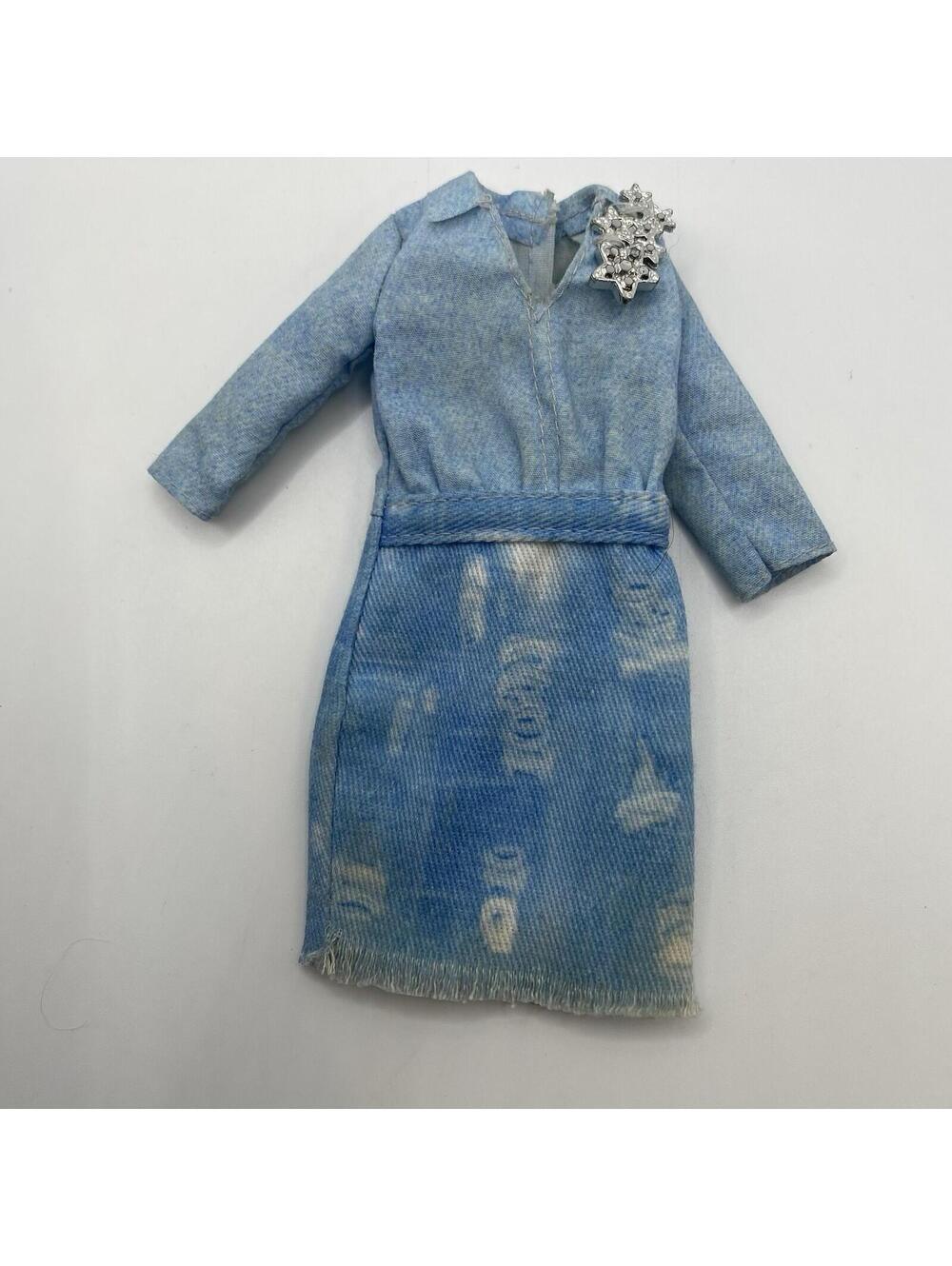 Barbie Fashionista Dress Blue w Silver Star  B20